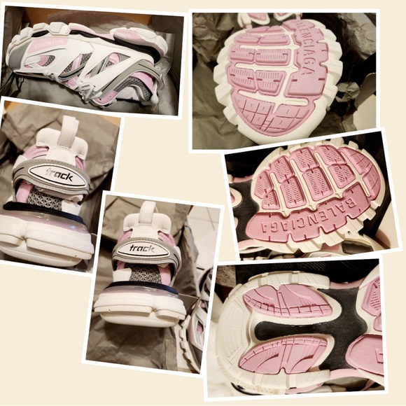 Balenciaga Unisex track  sneakers Wht Pink Gr EU40 New In box - Picture 7 of 15